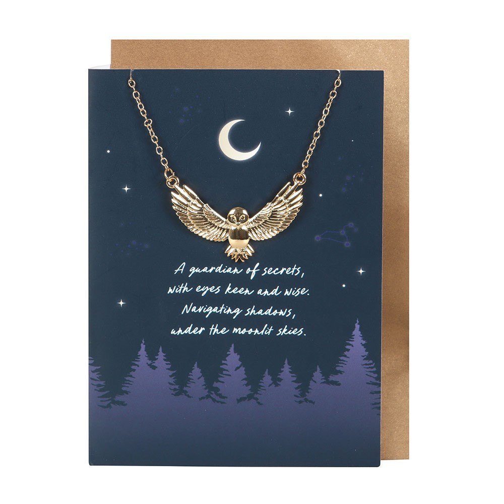 Something Different - Night Owl Carte avec collier - Multicolore